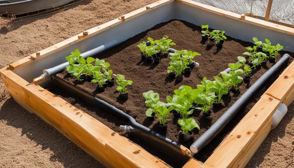 DIY wicking bed for aquaponics