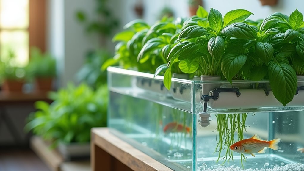 herb aquaponics system components