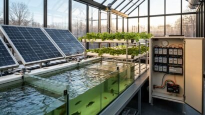 off grid solar aquaponics