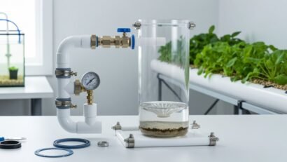 radial flow solids removal